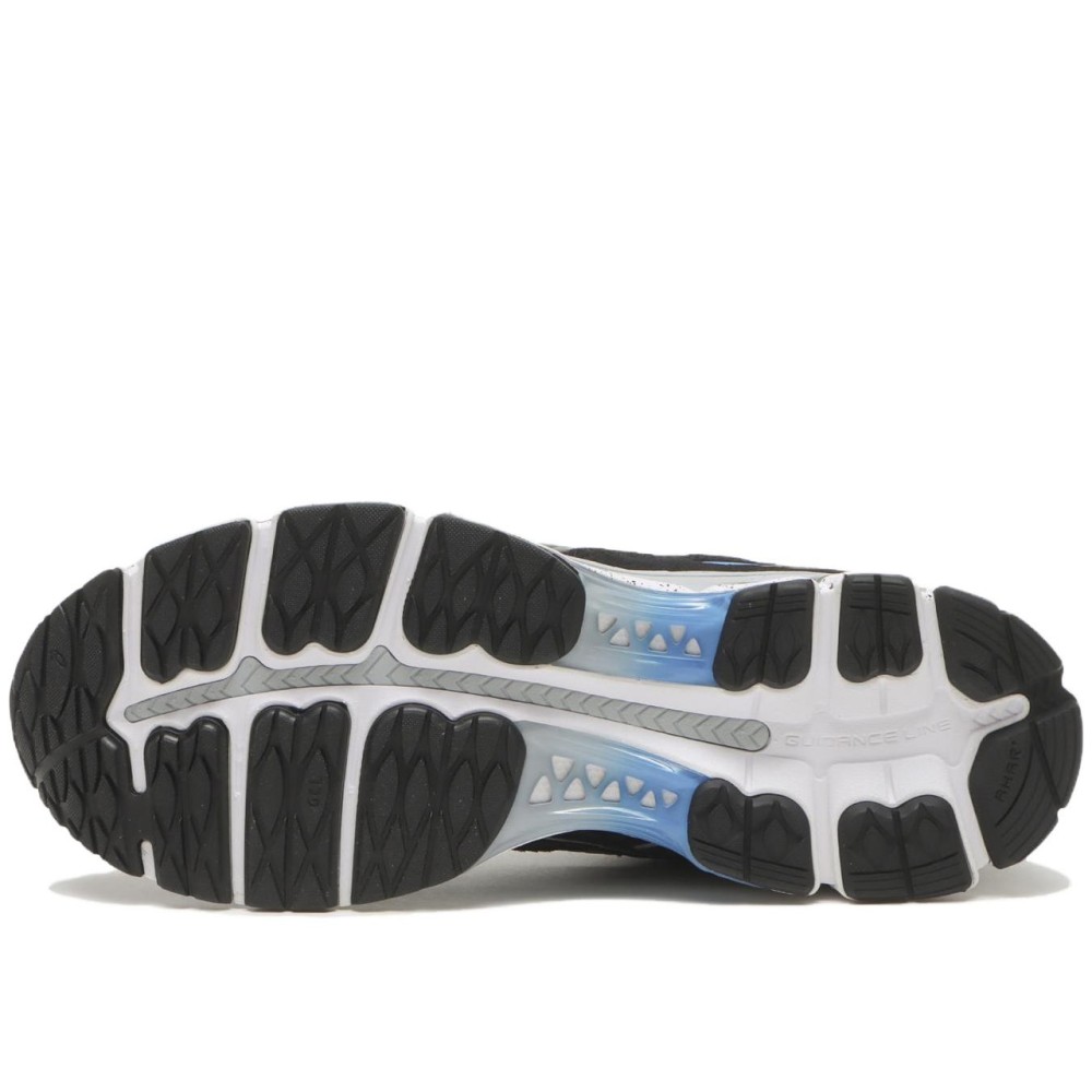 X Liberaiders Gel Kayano 12 1 Running Shoes Black Blue Lace Up Platform Reflective Round Tip 1203a985 002