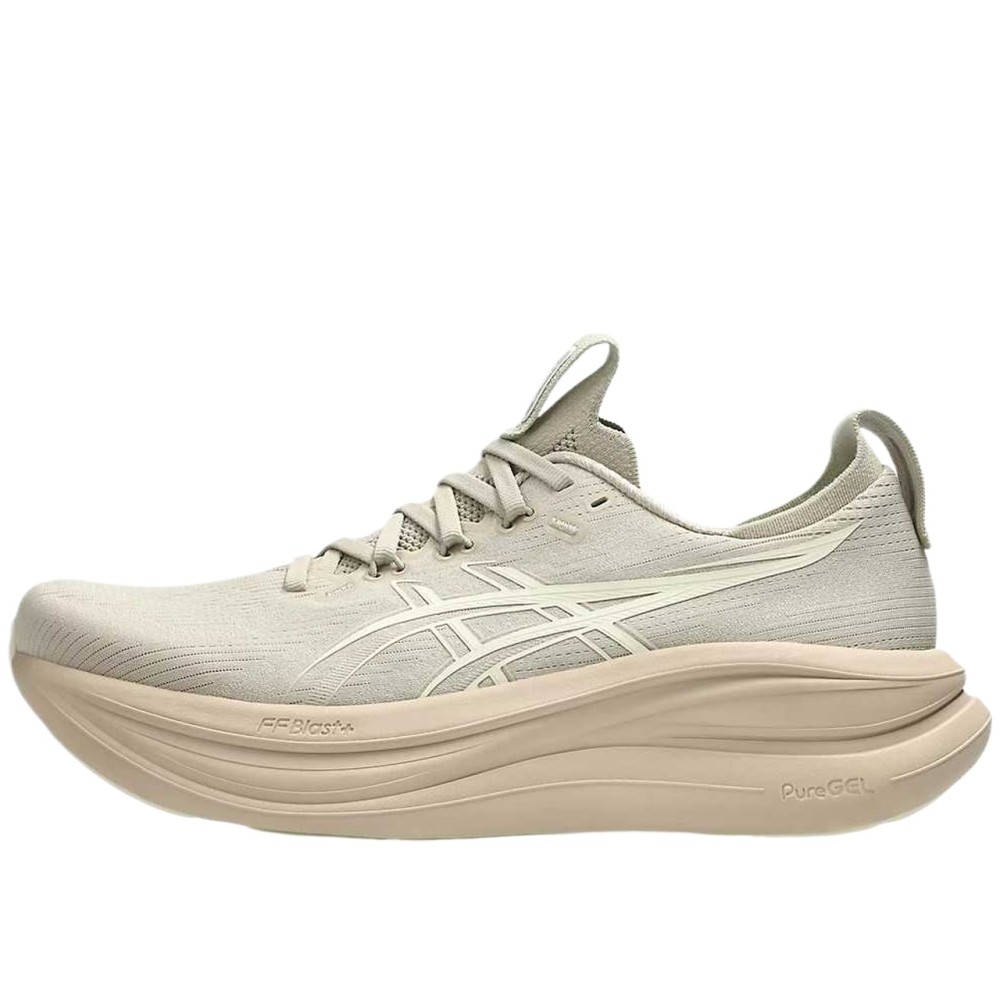 Running Shoes Beige Lace Up Moderate Platform Round Tip Rubber Yellow 1011c127 021