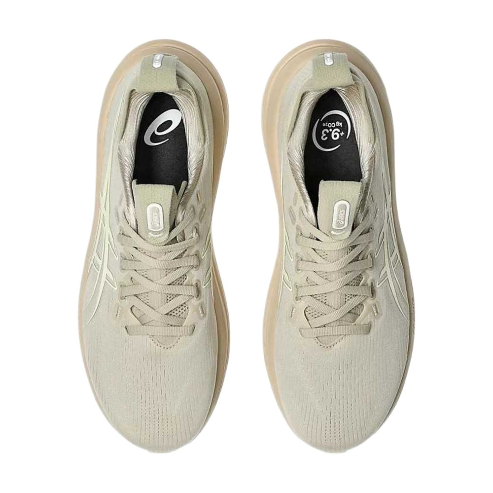 Running Shoes Beige Lace Up Moderate Platform Round Tip Rubber Yellow 1011c127 021