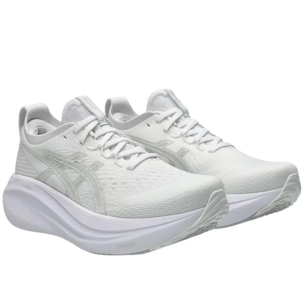 Gel Nimbus 27 White Glacier Grey Women S