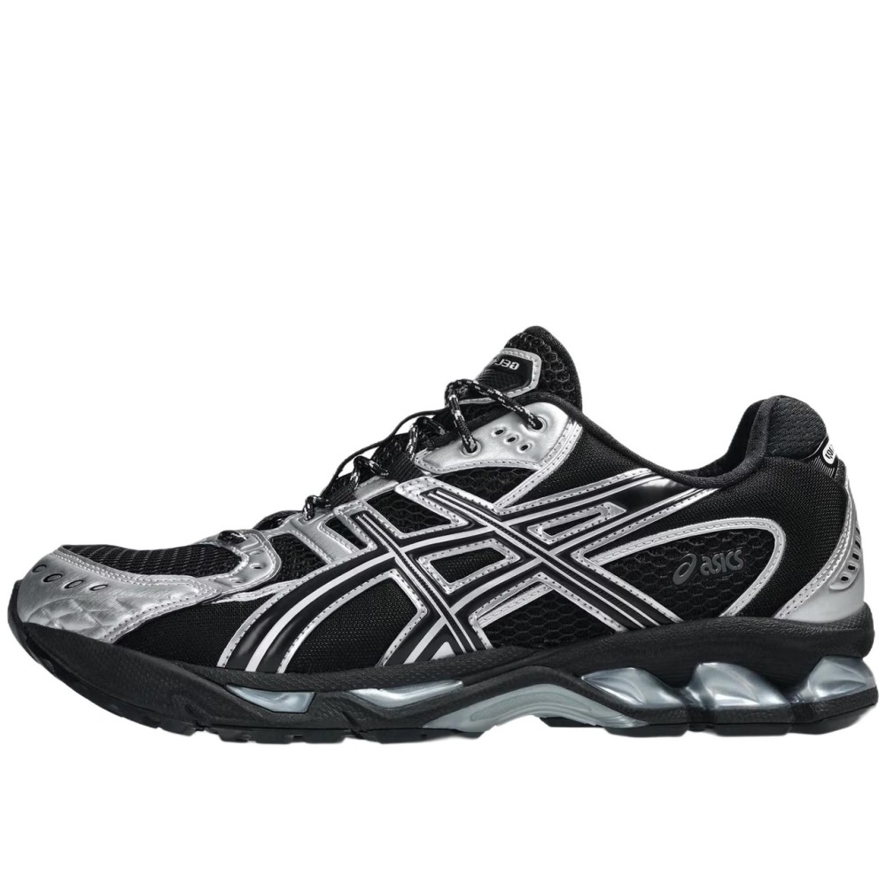Gel Nimbus 10 1 Low Top Casual Running Shoes Unisex Black Silver