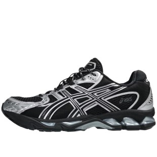 Gel Nimbus 10 1 Low Top Casual Running Shoes Unisex Black Silver