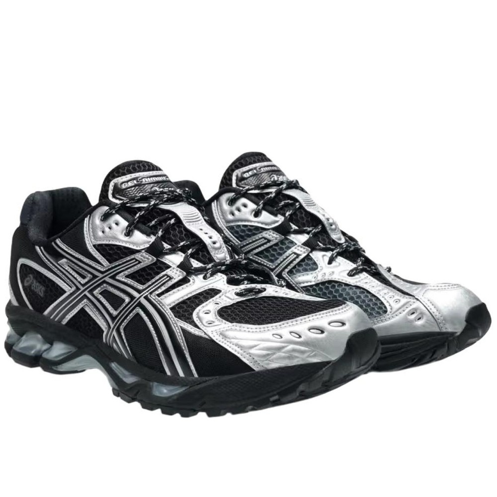 Gel Nimbus 10 1 Low Top Casual Running Shoes Unisex Black Silver