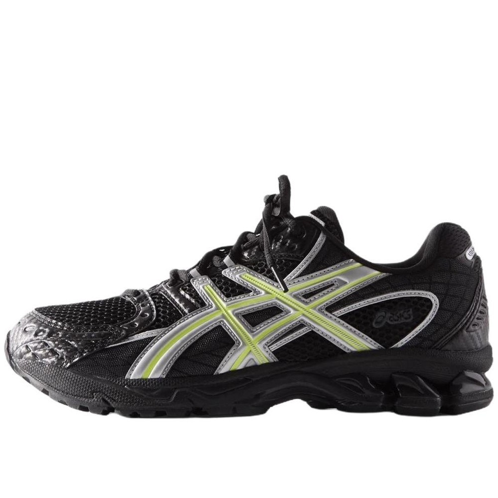 Kith X Asics Gel Nimbus 10 1 Abrasion Resistant Low Top Running Shoes Unisex Black Silver