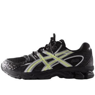 Kith X Asics Gel Nimbus 10 1 Abrasion Resistant Low Top Running Shoes Unisex Black Silver