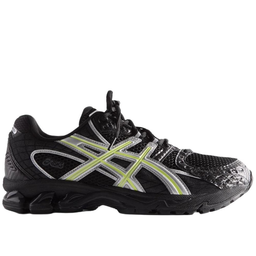 Kith X Asics Gel Nimbus 10 1 Abrasion Resistant Low Top Running Shoes Unisex Black Silver