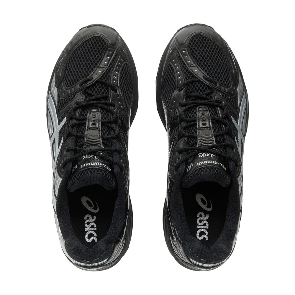 Gel Nimbus 10 1 Cushioning Support Low Top Casual Shoes Unisex Liquid Black Silver