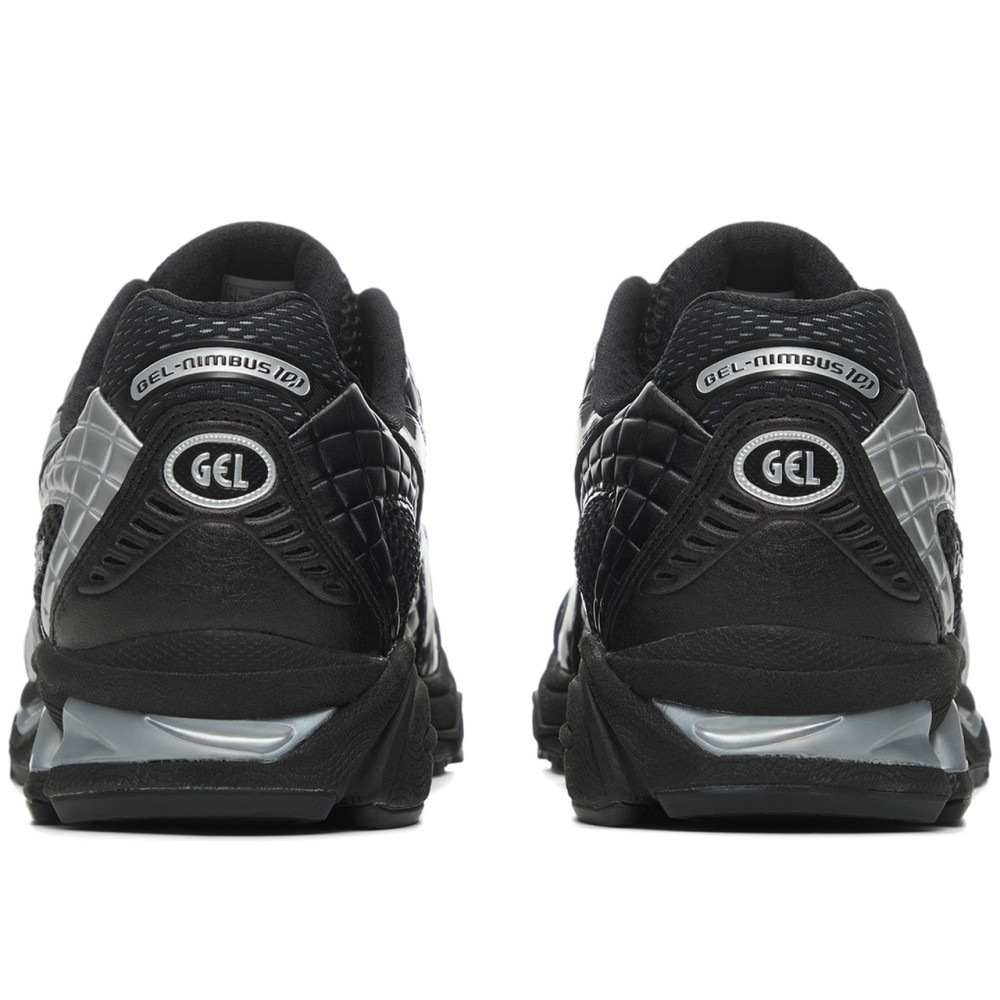 Gel Nimbus 10 1 Cushioning Support Low Top Casual Shoes Unisex Liquid Black Silver
