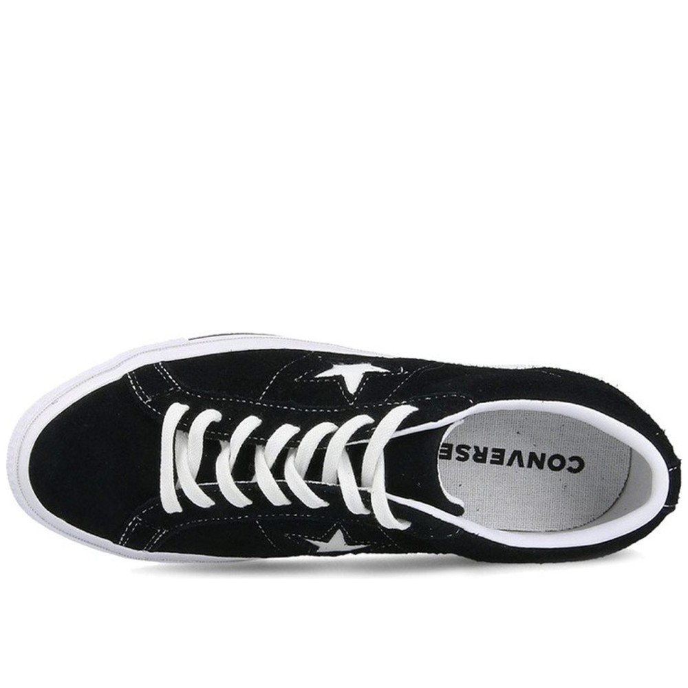 One Star Low Black Suede
