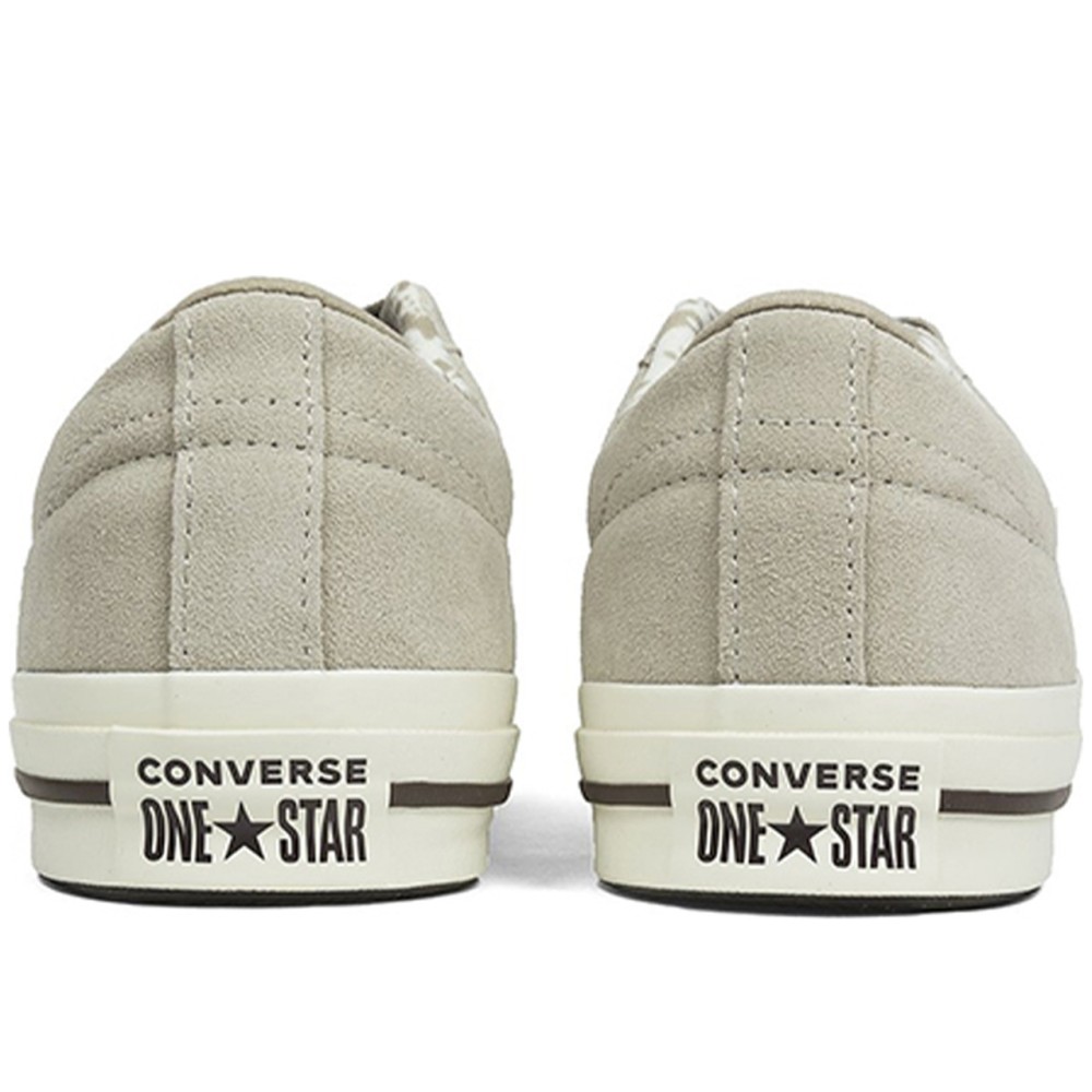 One Star Mens Beige Tropical Ox Trainers