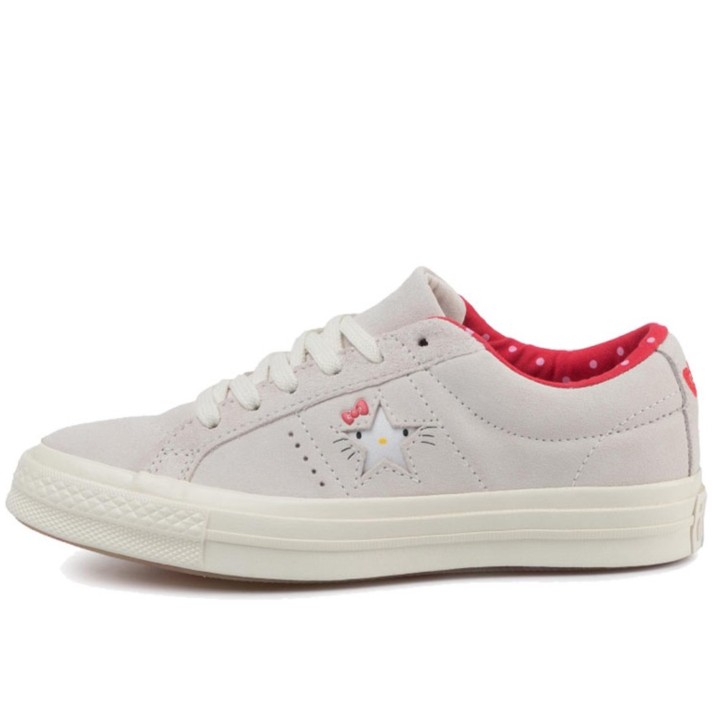 Hello Kitty X Converse One Star Suede Low White