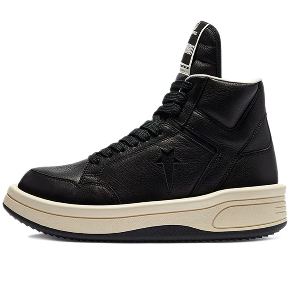 Rick Owens X Converse Drkshdw Turbowpn Mid Black Cloud Cream