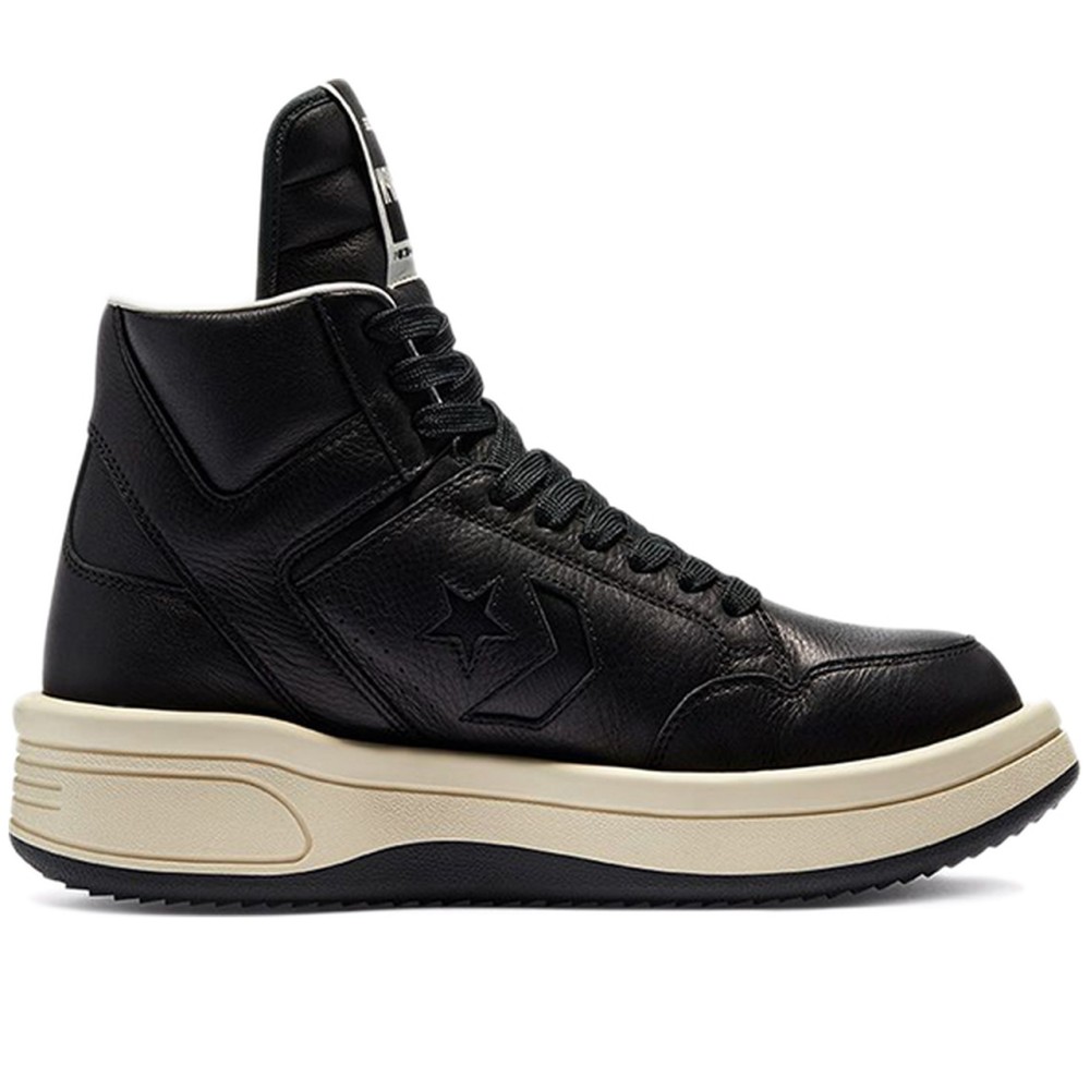 Rick Owens X Converse Drkshdw Turbowpn Mid Black Cloud Cream