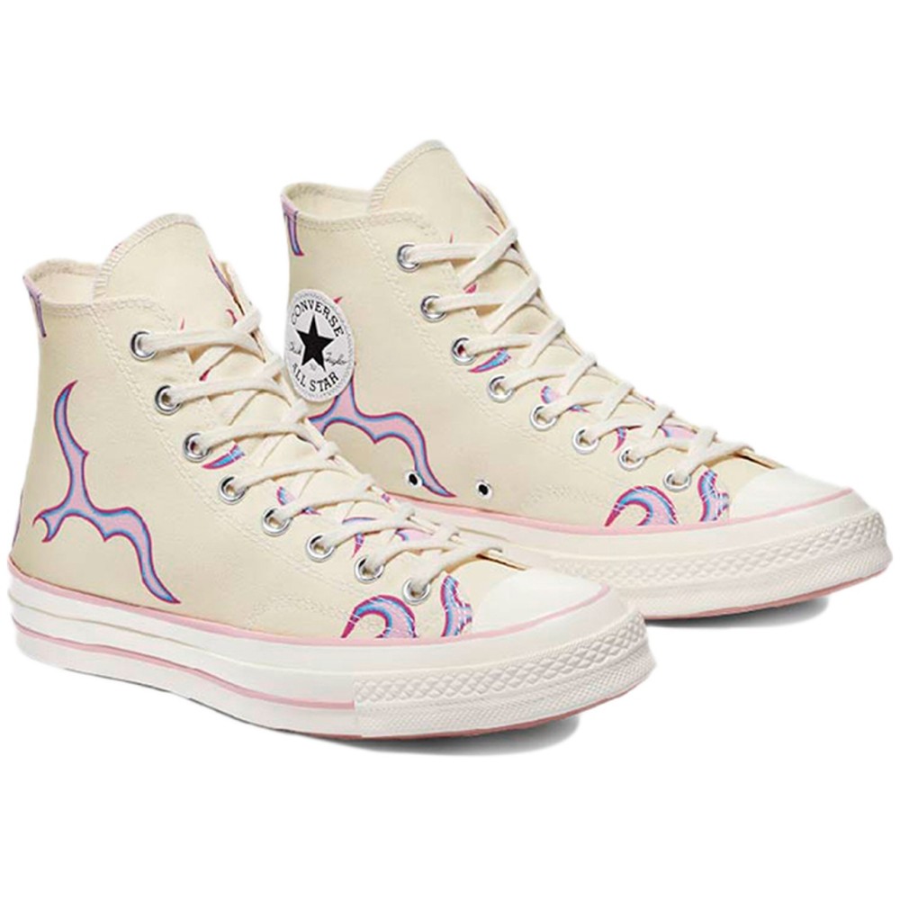X Golf Le Fleur Chuck 70 Hi Pink Flames Sneakers
