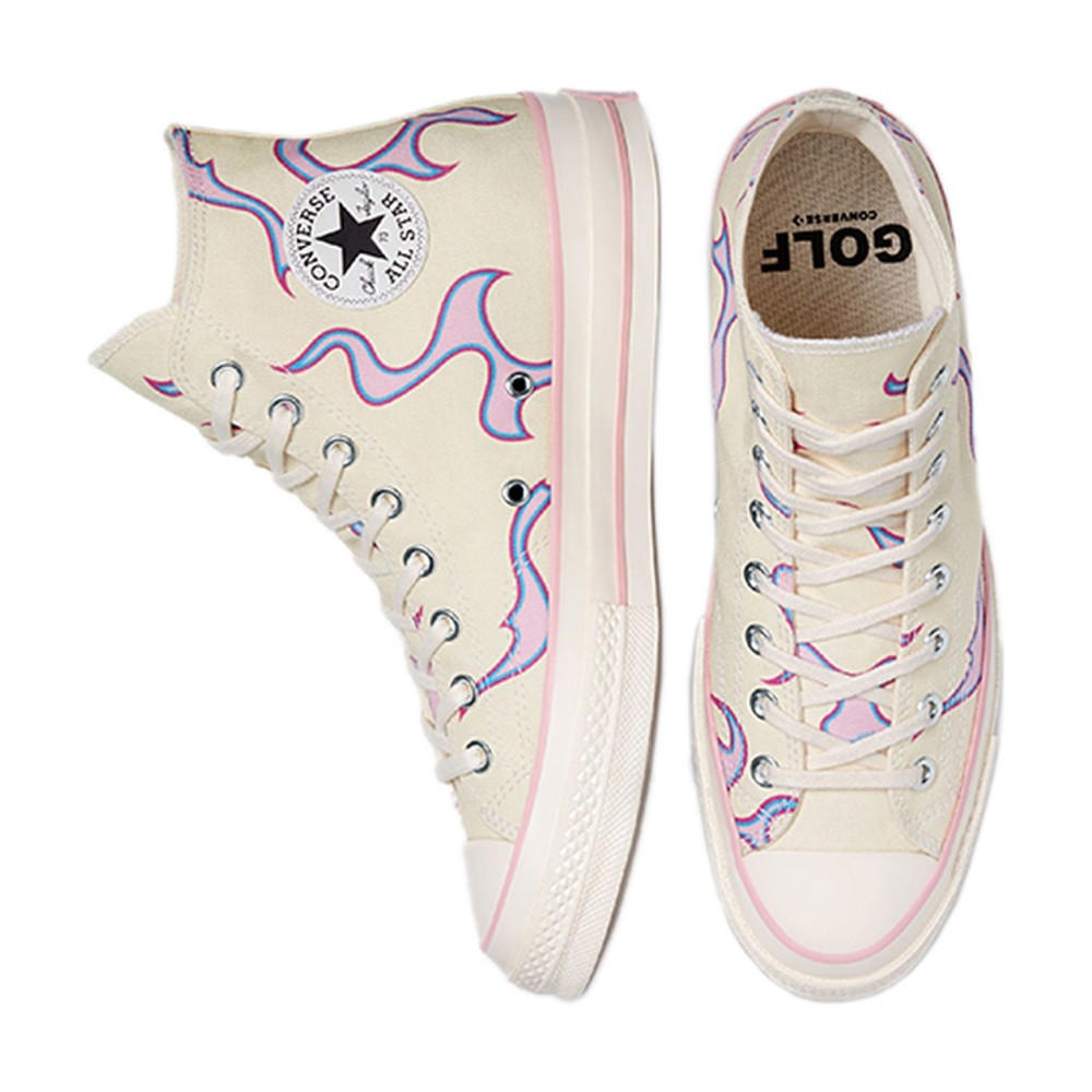 X Golf Le Fleur Chuck 70 Hi Pink Flames Sneakers