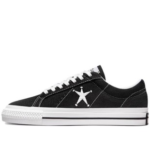 X St Ssy One Star Ox Low Black White Sneakers