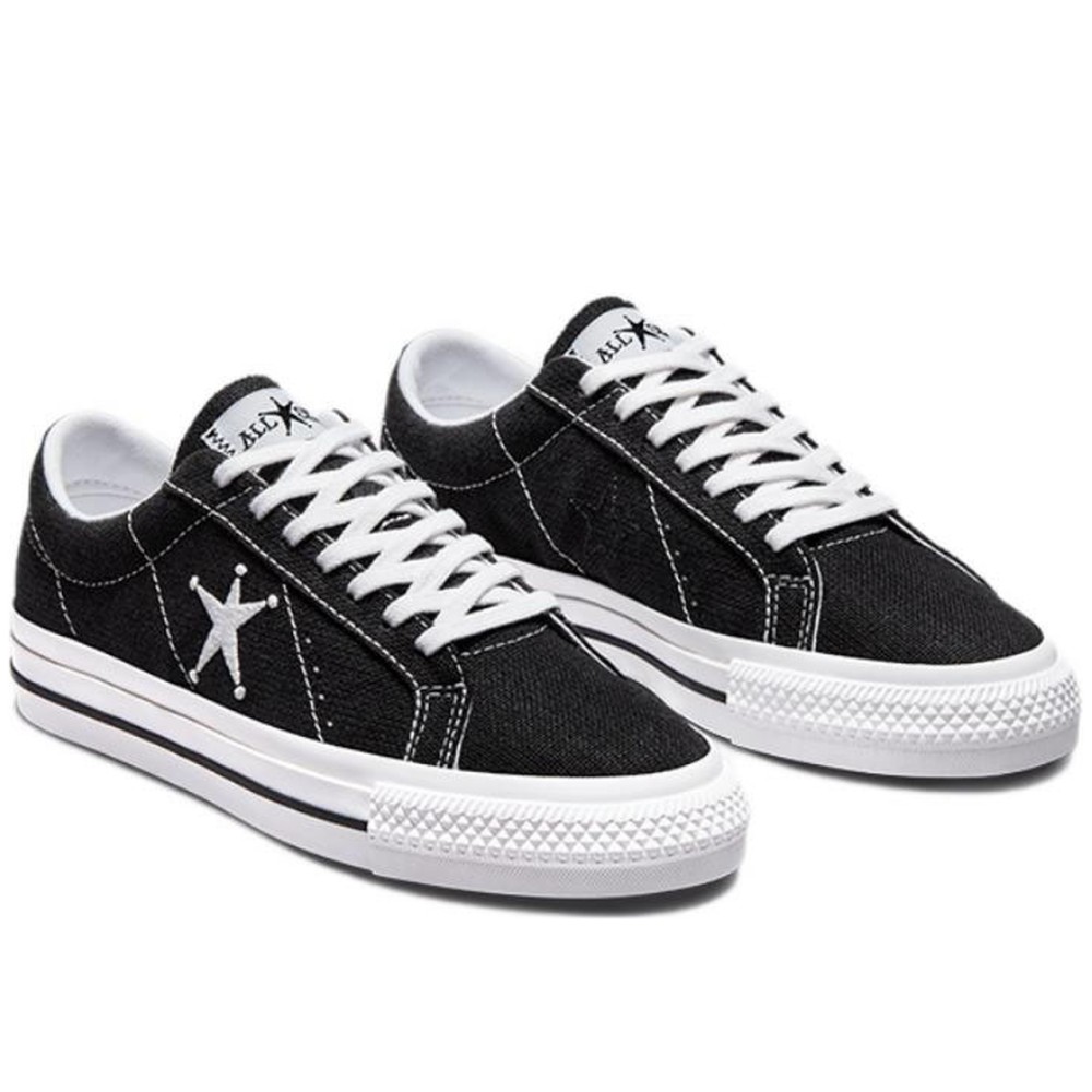 X St Ssy One Star Ox Low Black White Sneakers