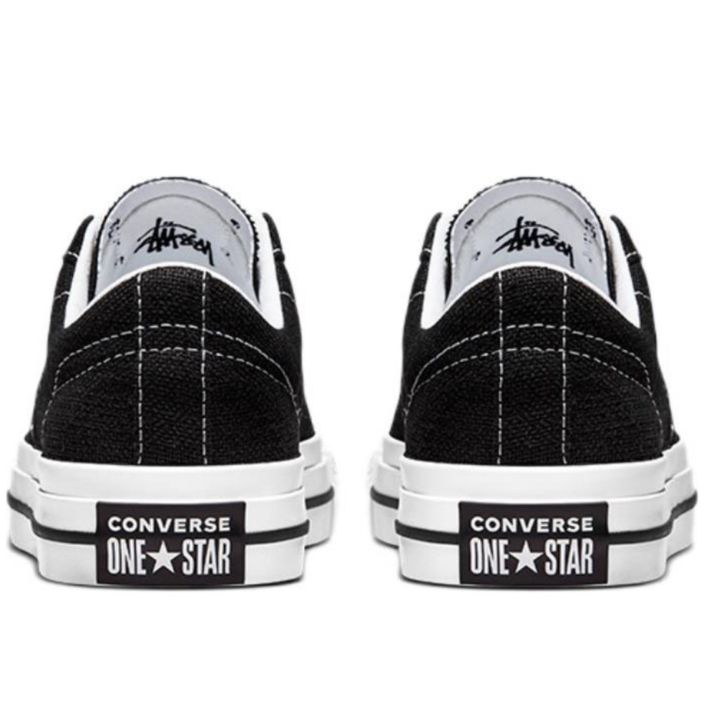 X St Ssy One Star Ox Low Black White Sneakers