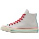 Chuck Taylor All Star 1970s White Teal Red