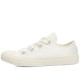 All Star Big Eyelets White Silk Bow Women