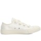 All Star Big Eyelets White Silk Bow Women