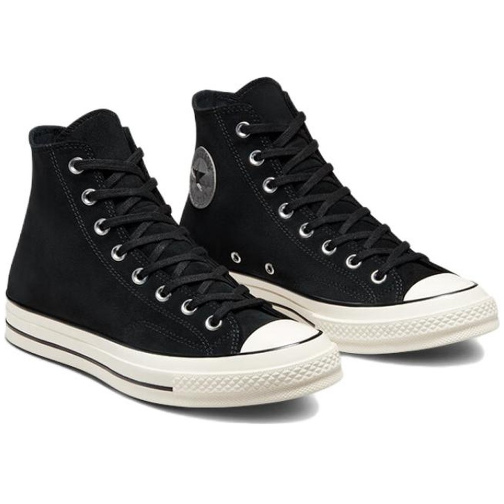 Chuck 70 Suede High Black White
