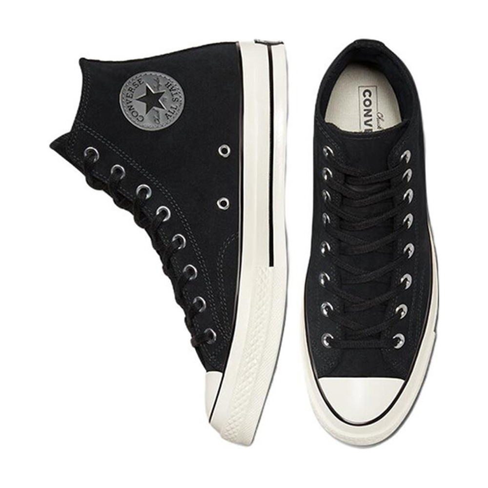Chuck 70 Suede High Black White