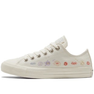 Women Chuck Taylor All Star Low Embroidered Floral Egret Women