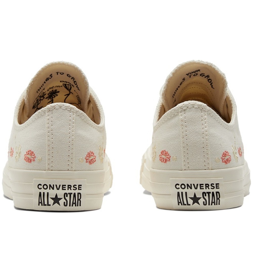 Women Chuck Taylor All Star Low Embroidered Floral Egret Women