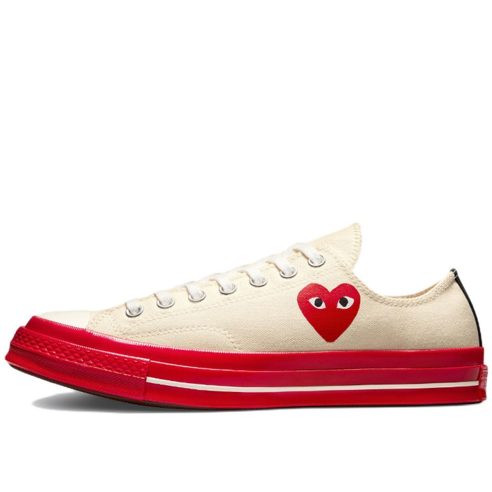 Comme Des Gar Ons Play X Chuck 70 Low Pristine Red