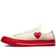Comme Des Gar Ons Play X Chuck 70 Low Pristine Red