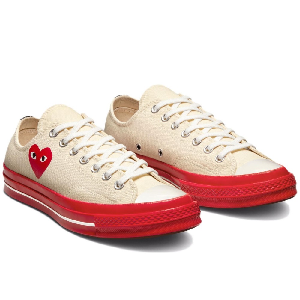 Comme Des Gar Ons Play X Chuck 70 Low Pristine Red