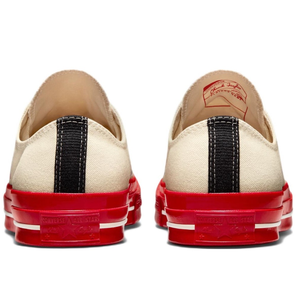 Comme Des Gar Ons Play X Chuck 70 Low Pristine Red