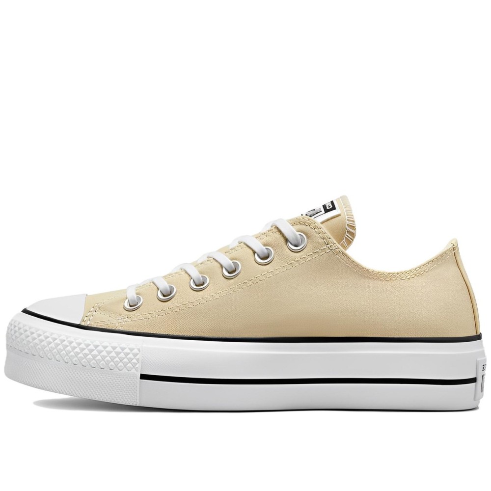 Women Chuck Taylor All Star Lift Platform Canvas Low Oat Milk Women