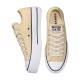 Women Chuck Taylor All Star Lift Platform Canvas Low Oat Milk Women