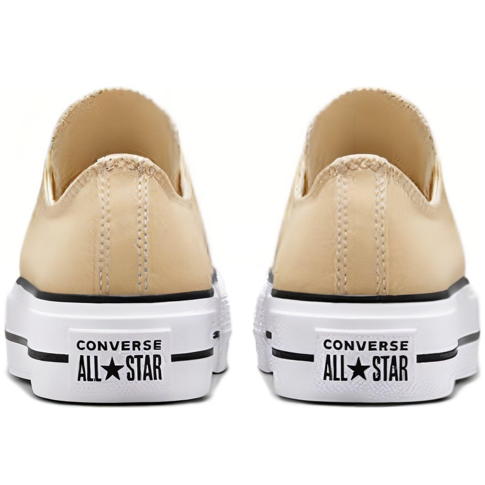 Women Chuck Taylor All Star Lift Platform Canvas Low Oat Milk Women