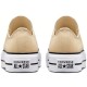Women Chuck Taylor All Star Lift Platform Canvas Low Oat Milk Women