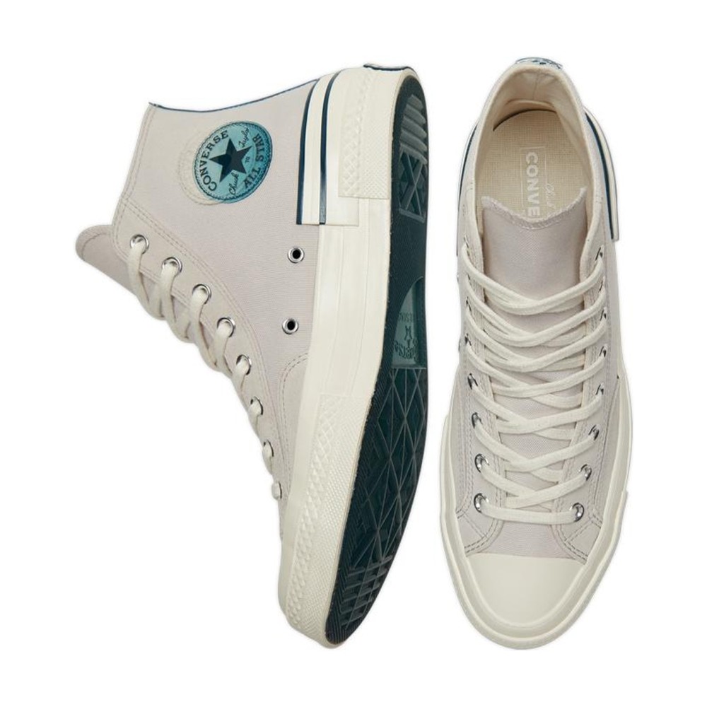 Chuck 70 High Grey Ivory Blue