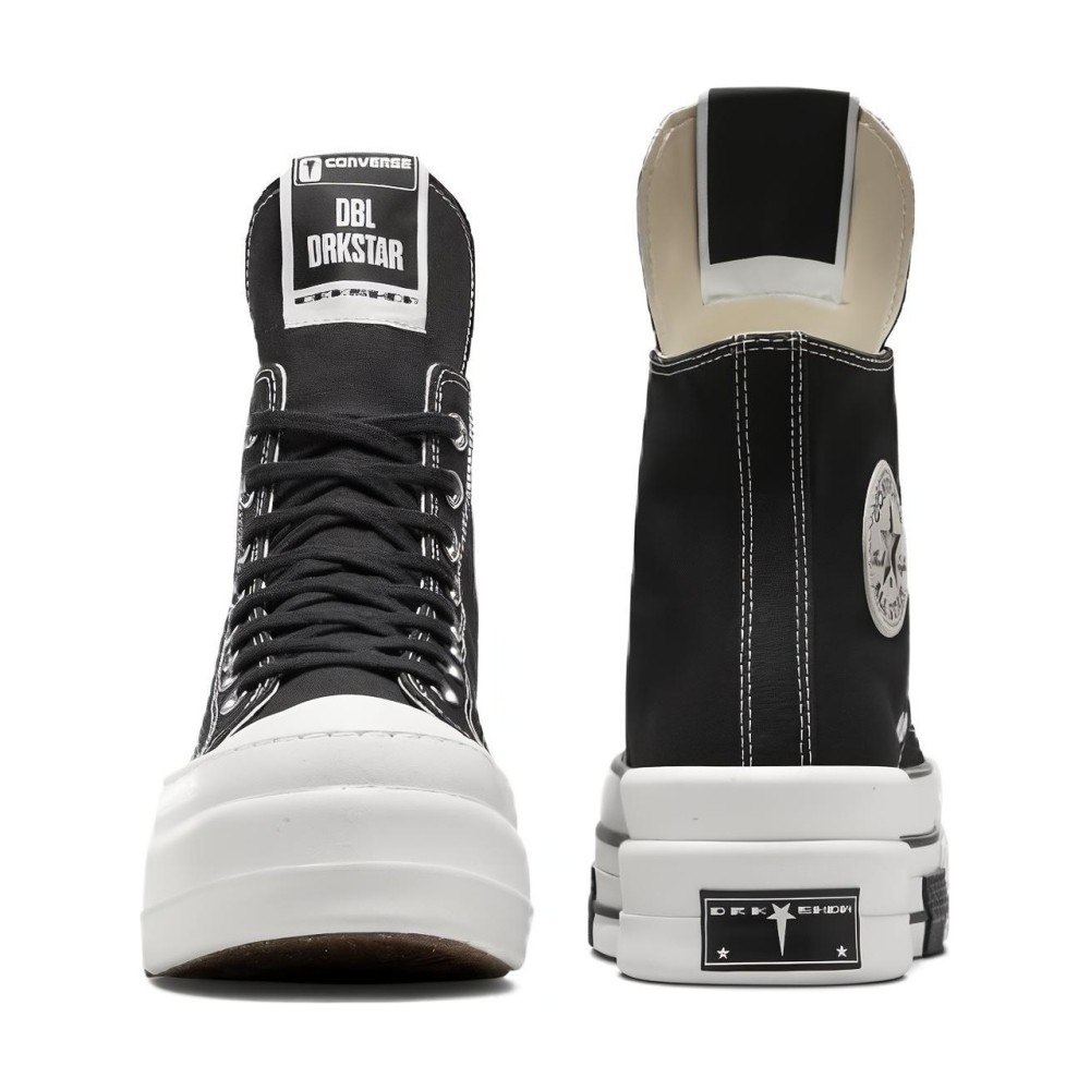 Rick Owens X Drkshdw Dbl Drkstar Chuck 70 High Black