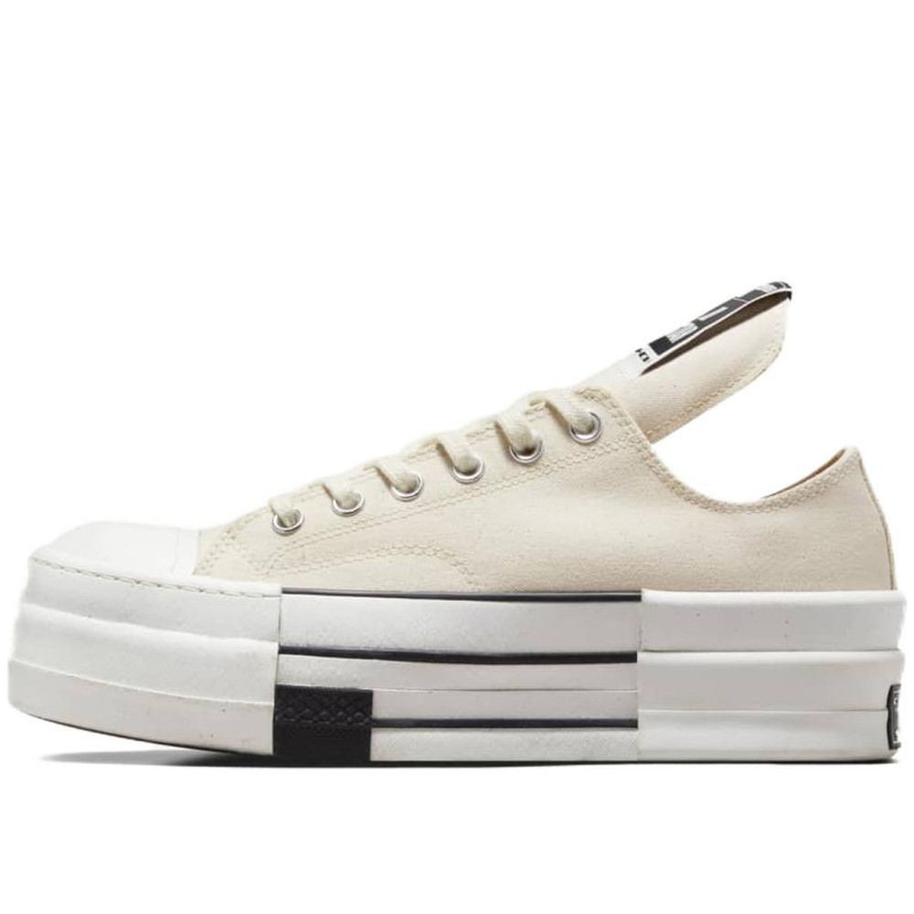 Rick Owens X Converse Drkshdw Dbl Drkstar Chuck 70 Low Natural Ivory