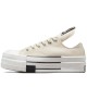 Rick Owens X Converse Drkshdw Dbl Drkstar Chuck 70 Low Natural Ivory