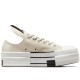 Rick Owens X Converse Drkshdw Dbl Drkstar Chuck 70 Low Natural Ivory