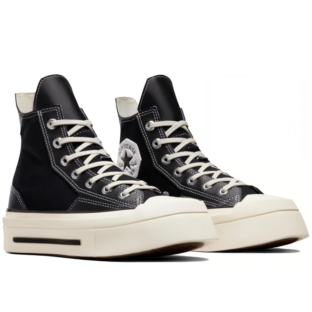 Women Chuck 70 De Luxe Squared High Black Egret