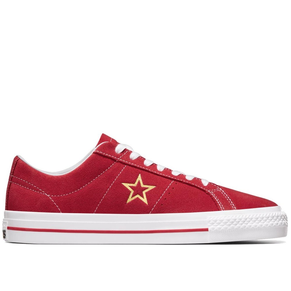 One Star Pro Suede Low Varsity Red
