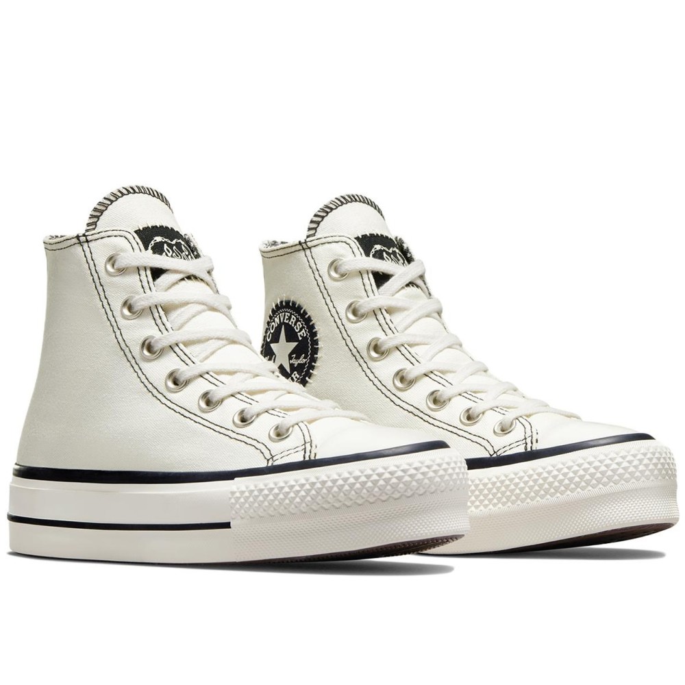 Chuck Taylor All Star Lift Platform Hi White Black Women