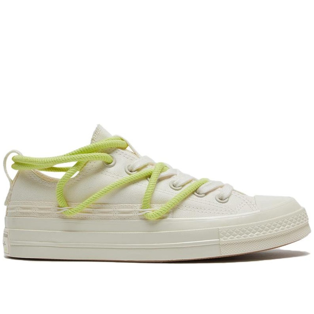 Chuck 70 Double Laces White Green