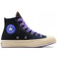 Chuck 70 High Ribbon Laces Black Blue Flame