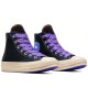 Chuck 70 High Ribbon Laces Black Blue Flame