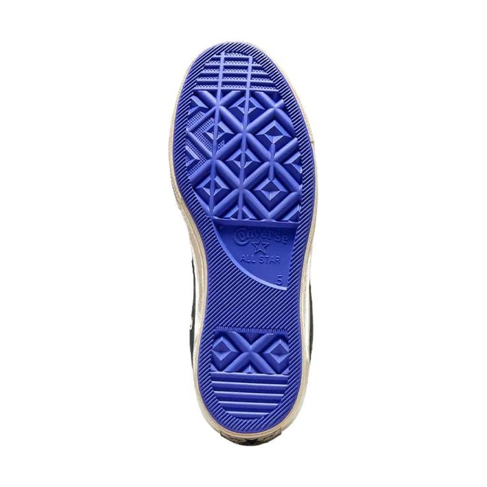 Chuck 70 High Ribbon Laces Black Blue Flame