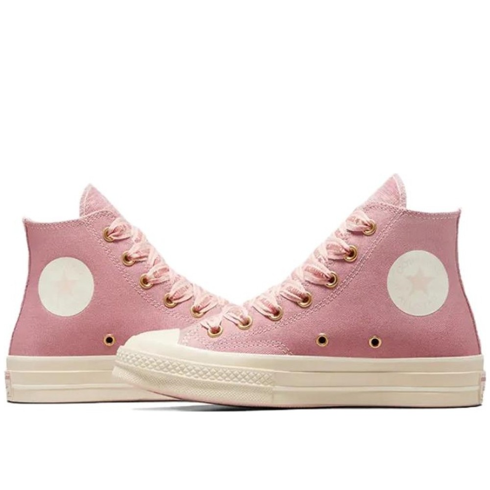 Chuck 70 High Ribbon Laces Night Flamingo